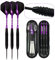 twh TownWarehouse 3er Pack Steeldarts Set 22 Gramm mit Aluminium-Schäften und Flights inkl. Etui, professionelles Metall-Dartspitzen-Set für Turniere (22g)