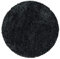 Carpetsale24 Shaggy Hochflor Teppich Anthrazit 160 cm Rund Extra Weich & Waschbar - Jute Rückseite für Fußbodenheizung, Einfarbig & Flauschig für Wohnzimmer & Schlafzimmer