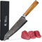Wakoli Oribu Kiritsuke Chefmesser 20 cm – Küchenmesser aus 67 Lagen Damaststahl, AUS-10 Kern, ergonomischer Olivenholzgriff, Profi Kochmesser, scharf & langlebig, Geschenkbox