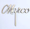 Cake Topper in legno personalizzabile con nome o scritto 15 cm
