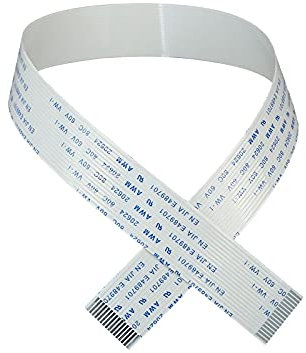 Partes de la Impresora Cable de Cabezal de impresión de Cable de Datos Plano de 10 Piezas y 16 Pines para Impresora de Cama Plana UV con disolvente de Cabezal Epson 5113 5110 (16x250 mm)