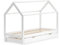 VitaliSpa Hausbett Wiki, Bett aus Holz, Weiß, 90x200 cm mit Gästebett