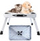 BRIEFNESS Step Stool, Folding One Step Ladder with Non-slip Mat, Lightweight Steel Kitchen Stool, Portable Caravan Steps, Small and Foldable, Holds up to 150kg