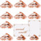 10 Stück Diamant Tischkartenhalter, Tischkartenhalter Acryl, Hochzeit Namenskartenhalter, Kristall Tischkartenständer, Acryl Stabile Kristall Tischkartenhalter, Roségold für Hochzeiten, Party