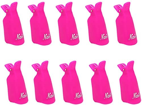 Nail Remove Clips Plastic Gel Nails Art Soak Off Wrap Clip Acrylic UV Polish Manicure Pedicure Remover Nail Removal Tool