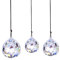 3 Prisma de Cristal de Cristal Colgante de Bola de Cristal, Arco Iris de Cristal, decoración Colgante de Cristal, Cristales para Colgar candelabros de Cristal como decoración