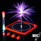Vastarry Mini Tesla Spule Music Tesla Coil Blitzmodell Electric Power Wireless Transmission Model Science Experiment Tool (Roter Rand)