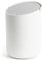 Kazai.® Cestino Bagno Piccolo 'Tove' - 1,5L | Esclusivo Mini Cestino di Design da Berlino | Pattumiera da Tavolo per Bagno, Cucina & Scrivania | Antiscivolo, Secchio Interno | Bianco, Grigio chiaro