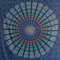 MOMOMUS Wandteppich Mandala - Mehrzweck, Bunt, 100% Baumwolle - Ideal als Wandteppich Aesthetic, Wandtuch Boho, Indischer Wandbehang aus Stoff oder Wall Tapestry - Blau, 135x210 cm