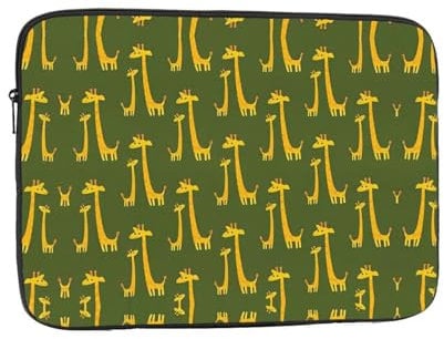 Cartoon Giraffe Laptop Case - Slim Laptop Bag For 10-17 Inch Devices, Ultra-Protective Laptop Sleeve Shoulder Bag