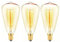 E14 40W Vintage Edison Light Bulb Dimmable Retro Filament Light Bulbs， ST48 Decorative Light Bulb，Warm White 2700K，Candle Bulbs Edison Small Screw Light Bulbs，3 Pack.