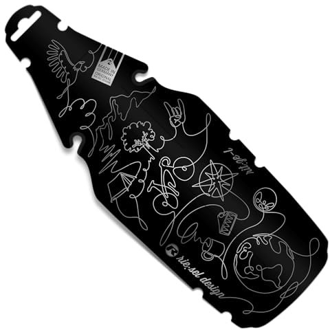 Riesel Design - rit:ze L - Mudguard für den Sattel/Rennrad Schutzblech hinten - einfach installierbares Fahrrad Schutzblech/Hinterrad Steckschutzblech in modernen Designs für Jede Radgröße