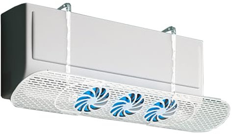 WANGCEPLSD Einziehbarer Luftabweiser für Klimaanlagen, Klimaanlagen-Windschutzscheibe mit Lüfterflügeln, Geeignet für Die Meisten Klimaanlagen, Anti-Direktblasen