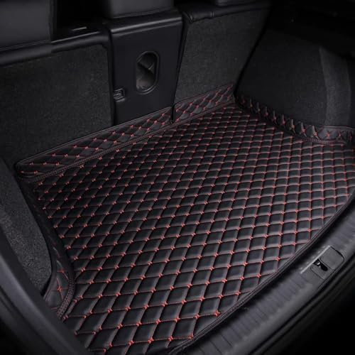 JACCOS Coche Alfombrillas Maletero para Volvo XC60 2009-2014,Personalizada AntiarañAzos Impermeable Bandeja Alfombrilla,Interiores Protectora Estera,C/Blackred