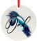 Animal Art Christmas Decoration, Personalised 7.2 cm Wood Christmas Tree Custom Ornament Gift (Magpie 2)