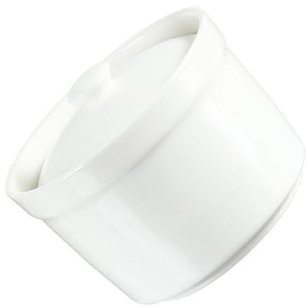 OKUMEYR 1pezzi Ciotola Per Zuppa in Ceramica Con Coperchio Scodella Stew Bowl Multiuso Per Minestre Yogurt e Pudding Design Semplice e Lavorazione Raffinata Per Uso Domestico