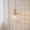 Lámpara colgante moderna bohemia con pantalla de cristal para colgar, elegante lámpara de techo caída, lámparas de suspensión nórdicas, lámparas de araña E14 para dormitorio, mesita de noche, sala de