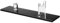 Qusedwey 1Pcs Supporto per Coltelli da Impugnatura Fissa, Supporto da Tavolo per Coltelli da Esposizione, Astuccio per Coltelli in Acrilico, Supporto per Coltelli Singoli per Casa (Base Nera)