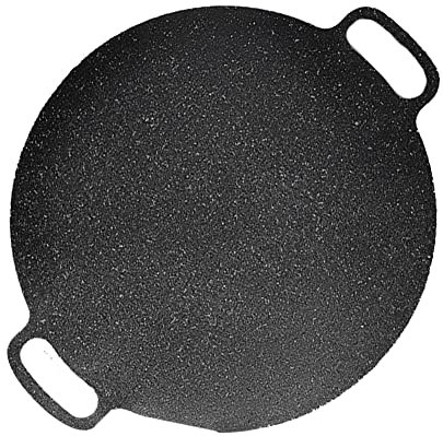 Agwuoetr 38Cm Outdoor Camping Grillplatte Koreanische Grillplatte Barbecue Fleischtopf Grillplatte Bratplatte