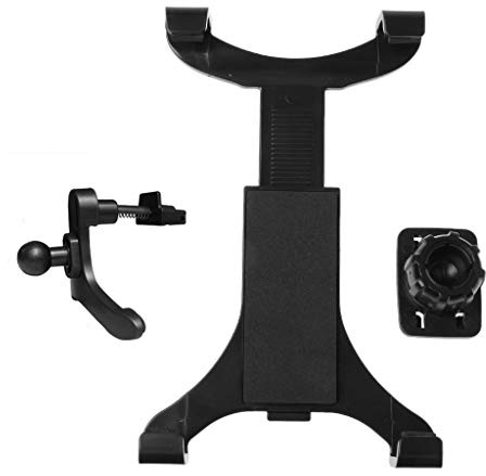 xbiez 360 Grad verstellbare Kfz-Lüftungsschlitz-Halterung für 17,8 - 27,9 cm (7 - 11 Zoll) große Lüftung, Tablet-Ständer, Halterung, Halterung, Sockel, Auslassregal, Ablage, Regal, Klemmrahmen, Wiege