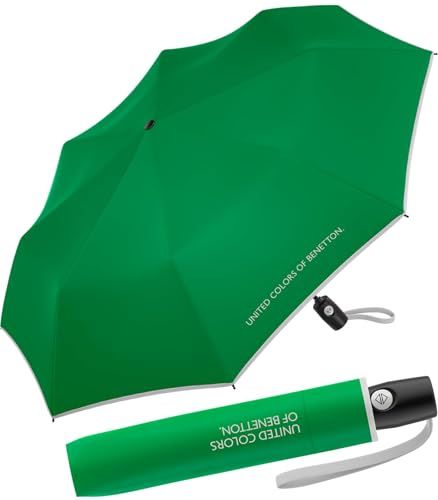 Benetton Taschenschirm Up & Down mit Auf-Zu-Automatik - Green