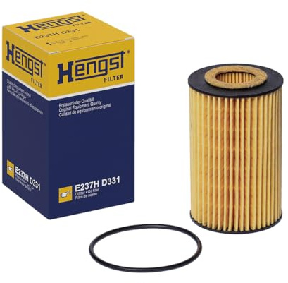 HENGST - Ölfilter E237H D331 - Öl-Filtereinsatz für KFZ | Hochwertiger Motorölfilter für KFZ mit Otto- oder Dieselmotor - Robuster Ölfilter mit hoher Schmutzaufnahmefähigkeit