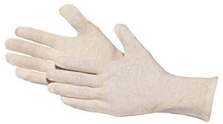 Jah 7061 Baumwollhandschuh 12 Paar oekotex schwer natur Gr. 12