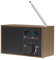 Radio Digital Dab+ y FM. DENVER DAB-46 Dark Grey. Reloj,Despertador y Alarma. Funciona Tanto con batería como Corriente. Salida Audio 2W. Acabado Madera.