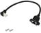 SinLoon 1 Feet RJ45 Ethernet Adapter Cable 90 Degree Angle Flush Mount for CAT 5/CAT 6 LAN Ethernet Socket Connector Adapter Cat5 Cat6 Cable (Male to Female)