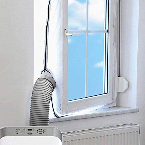 Fensterabdichtung, Klimaanlage Auslass Für Mobile Klimageräte und Abluft-Wäschetrockner, AirLock Für Fenster, Dachfenster, Kippfenster (560 cm)