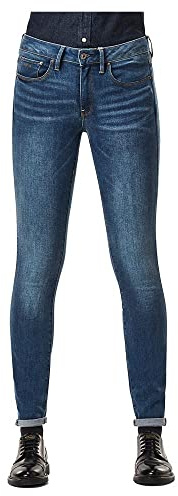 G-STAR RAW Damen 3301 Mid Skinny Jeans, Blau (faded blue D05889-6553-A889), 24W / 28L