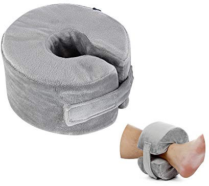 Coussin d'élévation des pieds pour cheville et talon - Coussin médical pour cheville - Coussin médical pour lit - Pour douleurs au pied, ulcères, pieds endormis - Repose-jambes - Soutien surélevé -