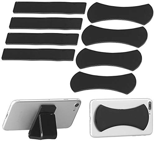 Callstel Gel-Handyhalterung: 8er-Set Anti-Rutsch-Pads für Smartphone und Tablet-PC, selbstklebend (Anti-Rutsch-Halterung, Anti-Rutsch-Matten)