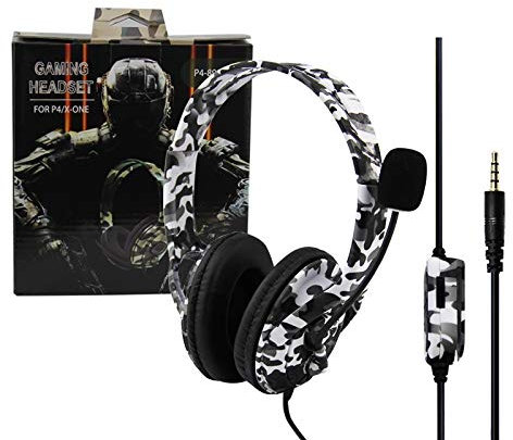 Auriculares de Juego estéreo Gaming para PS4 y Xbox Camuflaje