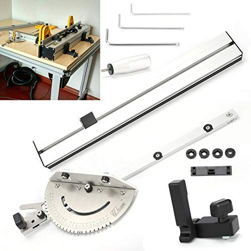 TFCFL Gehrungslehre 450mm für Tischsäge Router Sägen Holzbearbeitung Zubehör