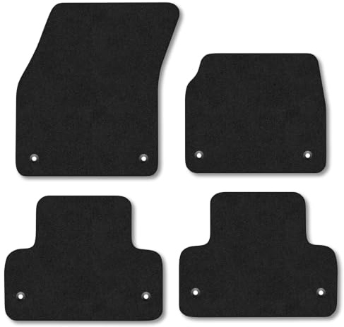 Land Rover Range Rover Evoque (2013-2019) Carpet Car Mats | Black Edge Trim Tailored Fit Floor Mats Full Coverage Protection Accessories Easy Clean Anti Slip Made in the UK