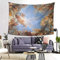 YuLiZG Wandteppiche Wandbehang Der Engel Im Schloss Von Versailles Mauer Renaissance Himmel Wolken Strand Teppich Tapisserie Wandbehang Yogamatte Decke Mat Böhmen Strandmatte Picknicktuch 150*200Cm