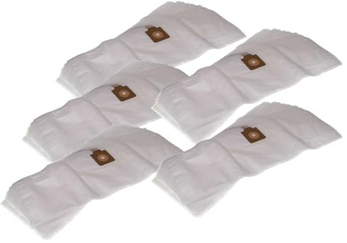 vhbw 50x sacchetto compatibile con Aramis Euro 390 aspirapolvere - microfibra, 75cm x 17cm Bianco
