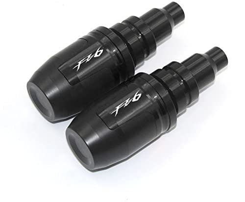 Motorrad Absturzsicherung Motorrad CNC Aluminium Crash Pads Auspuff Sturzpad Schutz Für Yamaha FZ1 FZ1N FZ6 FZ6R FZ8 FZ8N FAZER (Farbe : Schwarz)