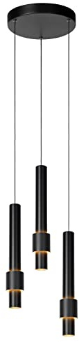 LUCIDE MARGARY - Pendant Light - Ø 28 cm - LED Dim. - 3x4W 2700K - Black