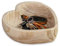 Hanobe Decorative Dough Wood Bowl: Large Heart Shaped Bowls for Decor Wooden Bowl for Table Centerpiece, Natural 10