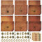 SAMSYOKI Vintage Briefpapier mit Umschlag Set, 48 Blätter Briefpapier, 24 Umschlägen, 24 Retro Schlüsseln, 24 Hanfseilen, 4 Seal Stickers Kraftpapier Umschläge für Hochzeits Einladung Grußkarten