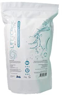 Lifeforce Magnesiumflocken/Flakes/Badesalz (2 kg) Pure Zechstein - Magnesiumchlorid 100% natürlich und rein