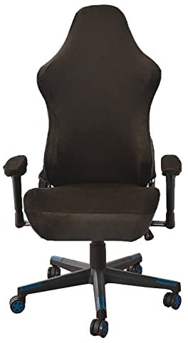 LIFEDX Coprisedia da Gaming Elasticizzata Velluto,Ergonomica Coprisedia per Sedia da Gioco,Coprisedia per Sedia da Ufficio con Braccioli/Schienale della Fodera da Sedia,Senza Sedie-Khaki