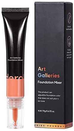 Ofanyia Liquid Foundation, Foundation Mixing Pigment, Corrector Foundation Shade Adjuster, Sweat-Proof Long Lasting Smooth Liquid Foundation Mixer, Blends Easily With Foundation (04#Honey Apricot)