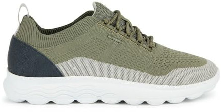 Geox Herren U SPHERICA F Sneaker, SAGE/Rock, 44 EU