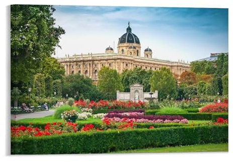 1000 Stücke，Der Volksgarten in Wien, Österreich，Erwachsene kreative Geschenk-Dekomprimierung Puzzlen Cartoon Lernspielzeug for Kinder-Tagesgeschenke,Papierpuzzle（38x26cm）-237