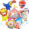LUKIUP Zirkus Tiere Folienballon, 8 Stücke Riesen Tiere Luftballons, Zirkus Ballon Happy Birthday, Clown Ballon Deko, für Karneval Geburtstag Deko Party Luftballons Zirkus Thematische Party Deko