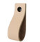 Handles and More - 6 x Ledergriffe für Möbel - Natürlich - Größe XS 12,6cm - inkl. 3 Schraubenfarben - Schrankgriffe Leder - Türgriffe Leder - Ledergriffe für Schuhschrank & Schublade - Lederschlaufen