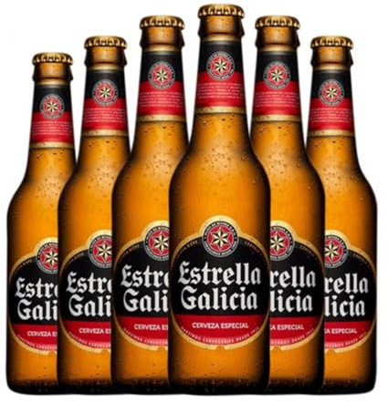 Cerveza Estrella Galicia Especial Botellín Tercio 33 cl (Caja de 6 Botellín Tercio de 33 cl)